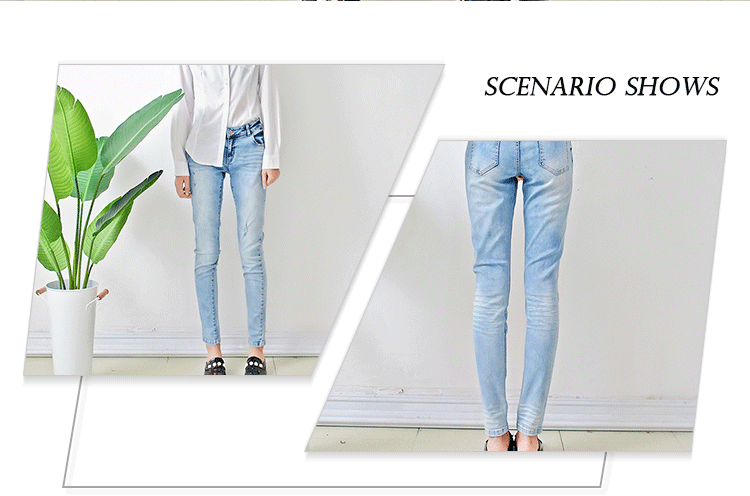 Bulk order china cheap price branded women jeans light blue fancy design ladies skinny jeans