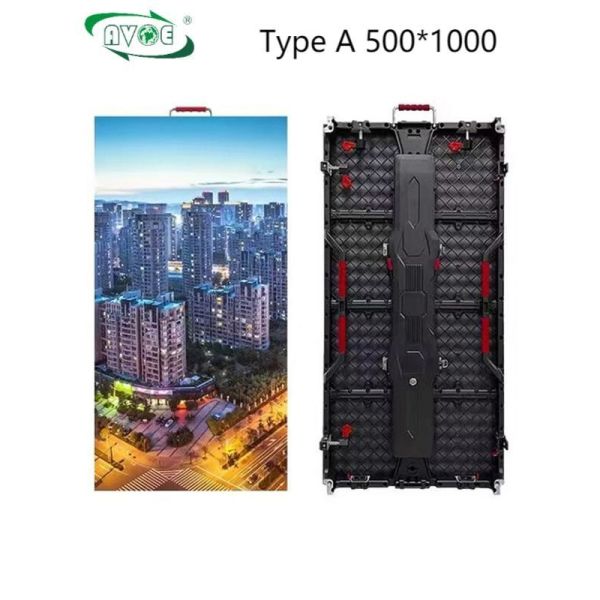Type A P3.91 Outdoor Rental LED Display Screen Type A 3840Hz 500*500mm Cabinet Corner Protection