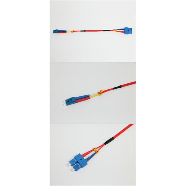 LC Singlemode Optical Fiber Patch Cord Duplex Ribbon Cable For LAN Network