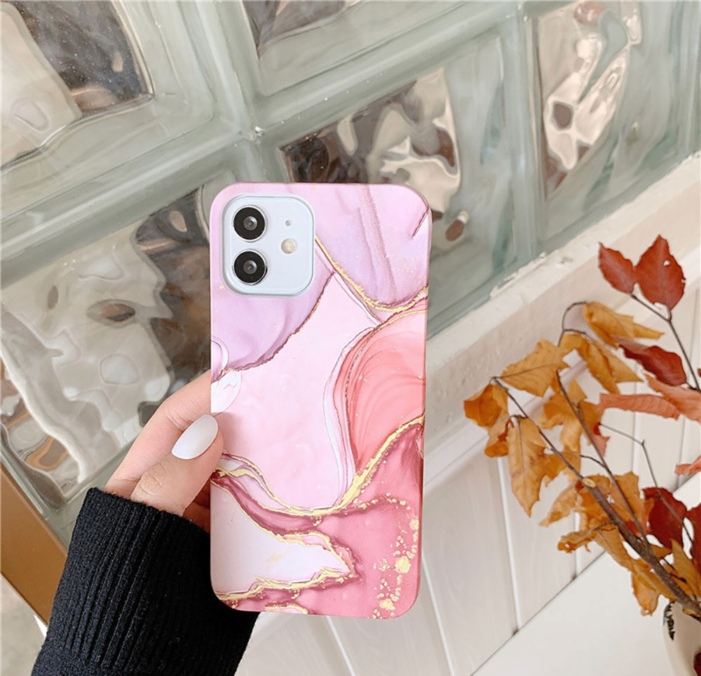 Marble Phone Cases for Iphone X 7 8 10 11 12 13 14 15 Max Pro Plus Luxury Colourful Shell Pattern Gold Case Sjk145 Laudtec