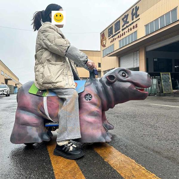 350W 100kg Load Electric Ride On Dinosaur Motorized Operation Animatronic Dinosaur