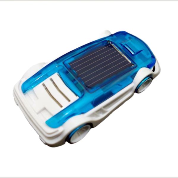 Creative Solar Brine Car Green Energy Small Blue Toy Cars Solar Power Kids Cars Toys