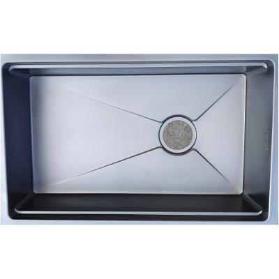 Undermount Single Bowl Kitchen Sink 304 Stainless Steel Kitchen Vessel Sink