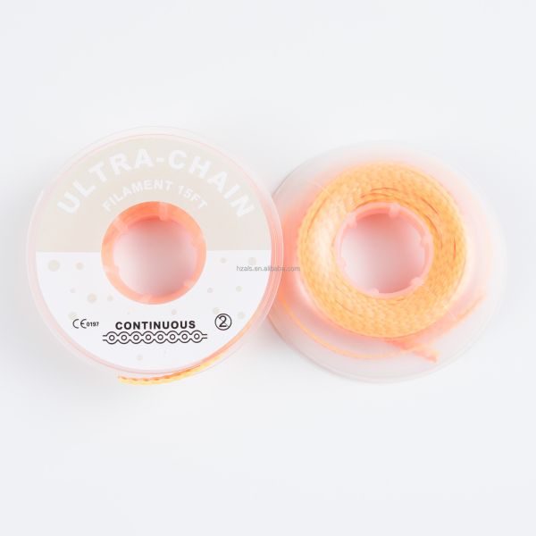 L' orthophonie élastique ligature des appareils orthopédiques bande de la chaîne transparente bleu rose