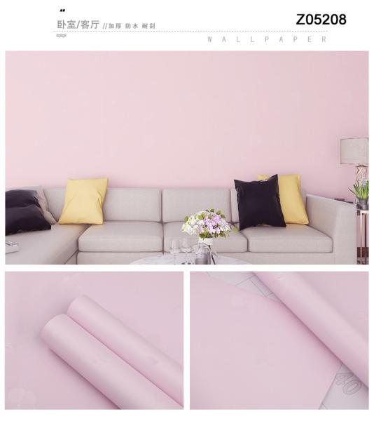 Interior Blue Embossed Wallpaper Self Adhesive Wallpaper Waterproof Decoration