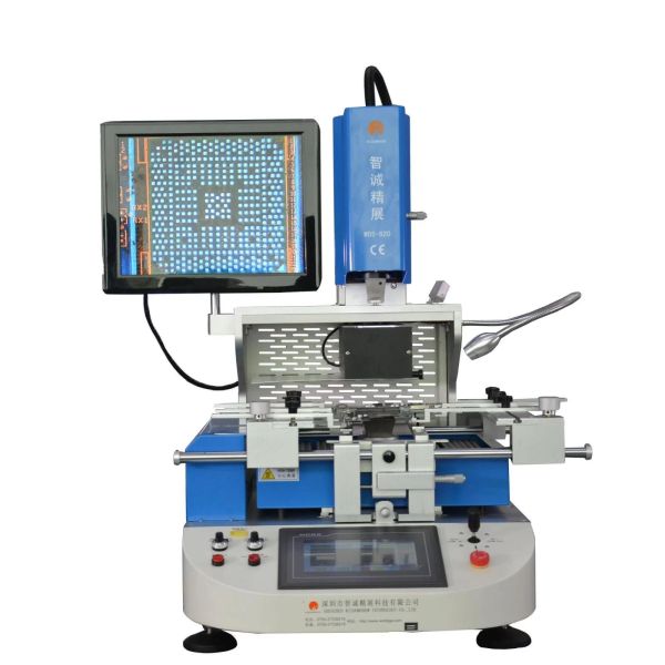 Wisdomshow S7 High-Resolution Vision Guided BGA Rework Station with 8-Segment Temperature Control and K-Type Thermocouple Close-Loop for Training Labs