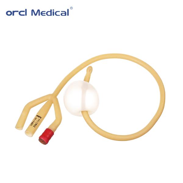 Orcl Disposable Medical Low Price Sterile Wholesale Three Way Double Balloon Latex Foley Catheter