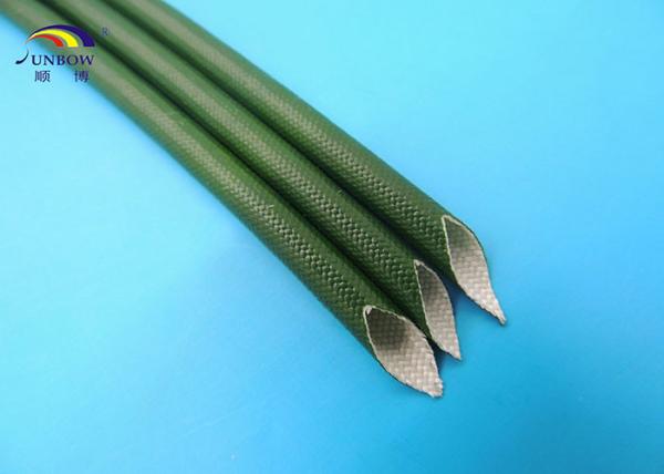 UL RoHS Flame Retardant Braided Fiberglass Sleeve Coated Silicone Rubber