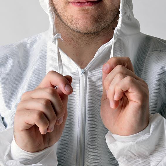 Customize Size Disposable Protective Coverall Non Woven Material With Ce Approved