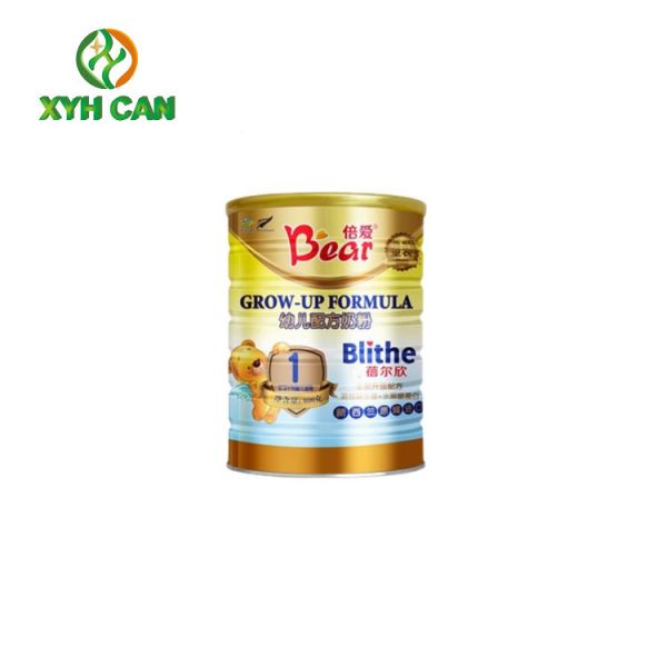 Recyclable Round Tin Gift Box / Commercial Hard Candy In Metal Tin 800g-1000g