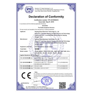 Nanjing Dihuai Electronic Technology Co., Ltd. Сертификации