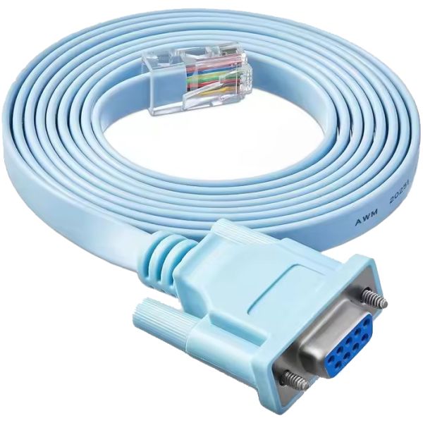 RJ45 to DB9 Console Cable 1.5m RS232 to RJ45 Console Cables Compatible with Cisco Router
