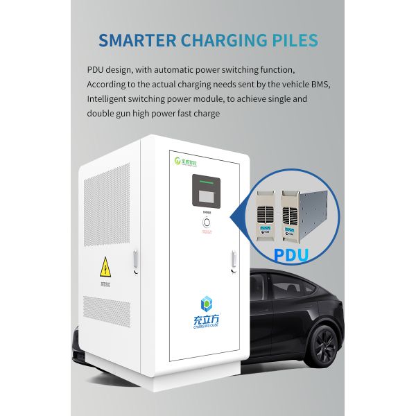 Station de recharge extérieure pour véhicules électriques de 800 kW