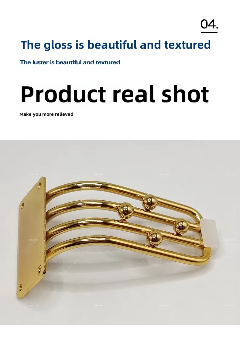 Hot Selling Gold Metal Sofa Legs Iron Furniture Chair Legs with Decorative Features for Kitchen Use Accessories for Table