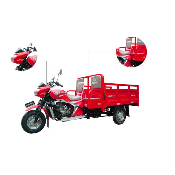 Подгонянный мотоцикл груза трицикла груза 200КК/Уилера Китая 3