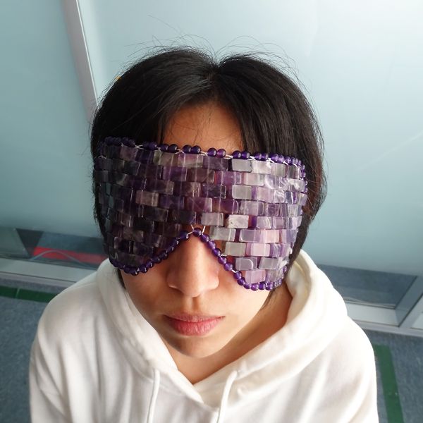 Rose Quartz Eye Mask Natural Remedy for Better Sleep and Relief of Eye Fatigue