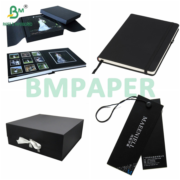 1000gr 1200gr 1400gr Full Black Cardboard 93cm X 130cm for Rigid Packaging Boxes