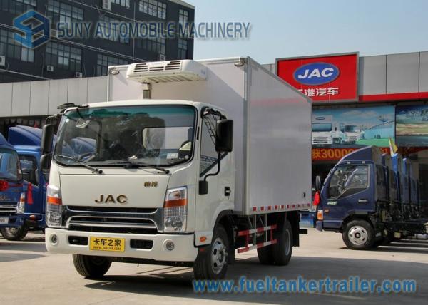 JAC 4 X2 Small Refrigerator Van Truck White 5 Ton Ice Cream Truck