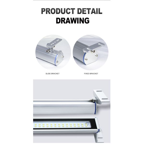 Luces de trabajo para máquinas CNC impermeables de aluminio 24V 110V 220V a prueba de explosiones