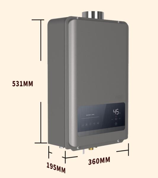 12L-16L Home Gas Water Heater With Stainless Steel Heat Exchanger Anti Corrosion Design