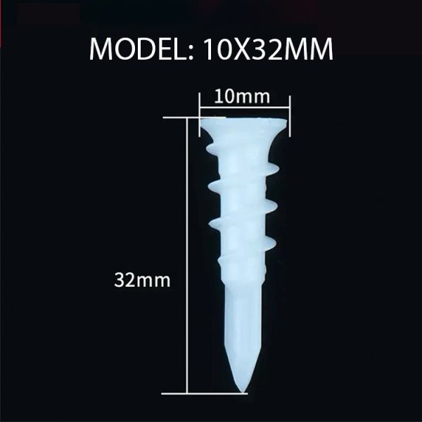 Высокая долговечность 15*33 мм Пластиковые стеновые якори OEM Быстрая доставка