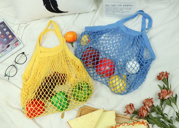 6 сумок сетки хлопка цветов Вегетабле портативных для взрослых покупок супермаркета