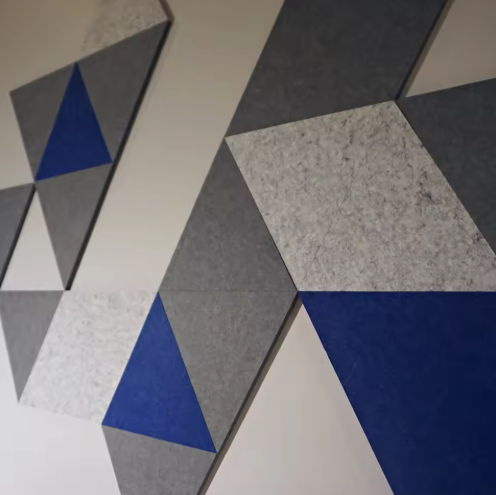 Polyester Fiber Acoustic Panels grey sound panels studio acoustic panels decorative soundproof wall panels self adhesive acoustic panels