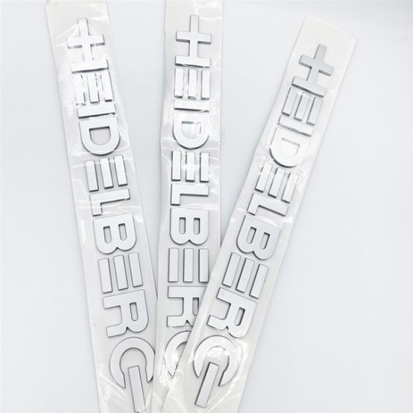 Gray Heidelberg Symbol Letter Label for SM52 SM74 SM102 Offset Printing Machine Wordmarks
