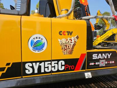 Sy155cpro Excavadora de rastreador usada Máquinas hidráulicas de movimentação de terra pesada
