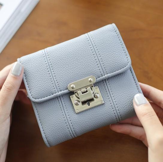 The new Ms. wallet short paragraph Korean fashion simple catch Purses