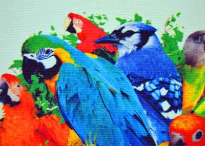 Bright Color Inkjet Cotton Canvas Digital Printing Lifelike Active Graphics