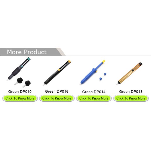 Plastic Desoldering Vacuum Pump , Green DP012 Vacuum Solder Removal Tool