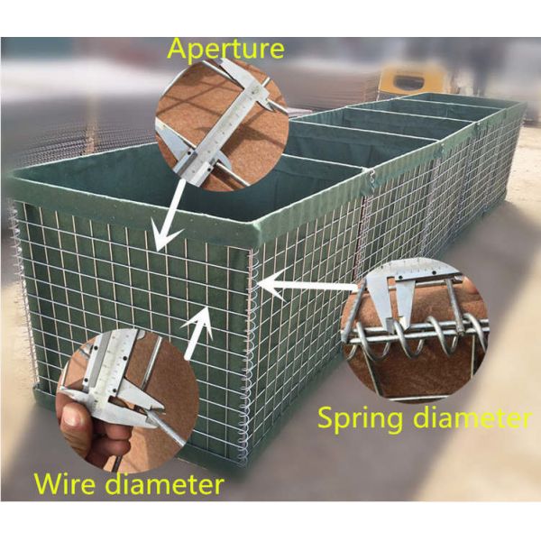 Galvanized Sand Wall Welded Defensive Barrier Explosion Proof Cage Flood Defense Gabion Blast Wall Geotextile Bastion Barriers