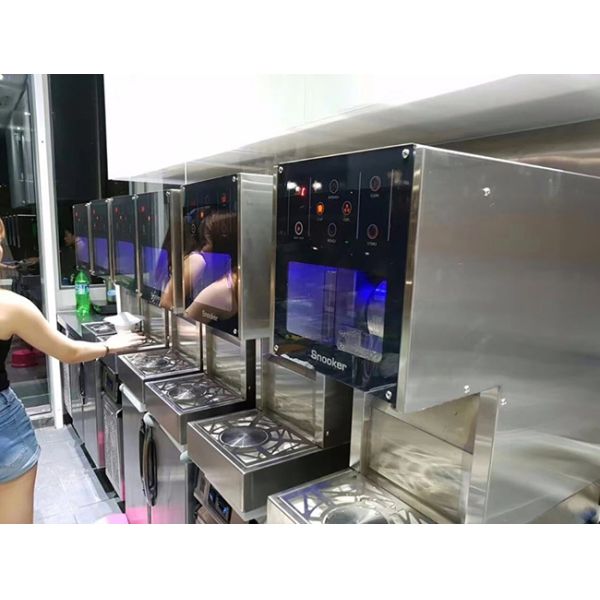 Stainless Steel Automatic 1.3kw Milk Snow Ice Machine
