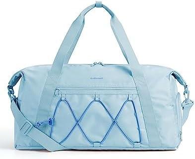 BAGSMART Gym Bag With Shoe Compartment & Wet Pocket, Lightweight Sports Travel Duffel Bag, C TO STORE SPORTS SHOES WATER