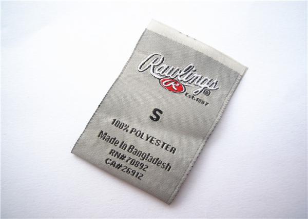 Custom Woven Clothing Label Tags Woven Fabric Lables Washable 