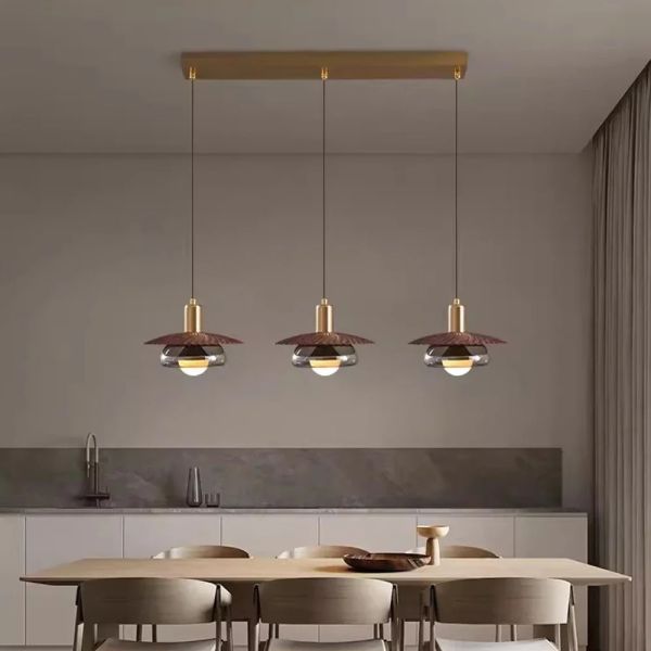 Glass Lampshade Bedroom Living Room Hanging Lights Vintage Led Glass Pendant Lamp Fixture (WH-VP-340)