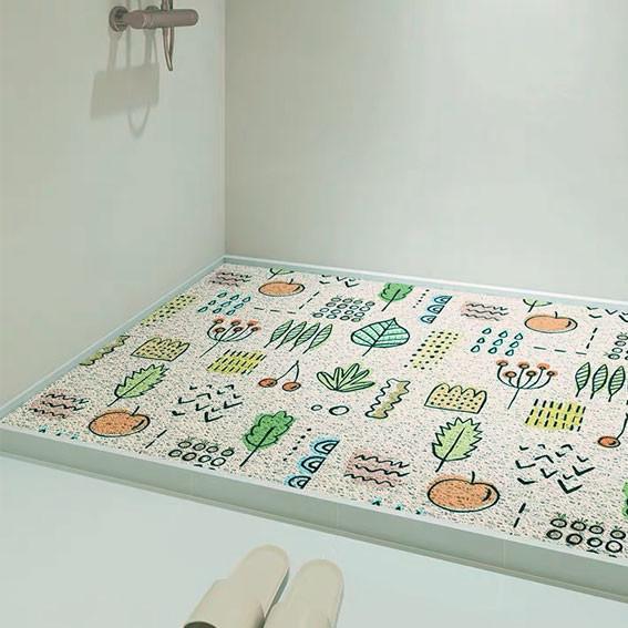 45CM*74CM Anti Slip PVC Floor Mat Barefoot 10MM Soft Bath Mat For Inside Bath