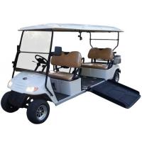 Un chariot de golf électrique à quatre places pour personnes handicapées avec pente handicapée prend en charge la personnalisation de plusieurs sièges et fournit la certification CE