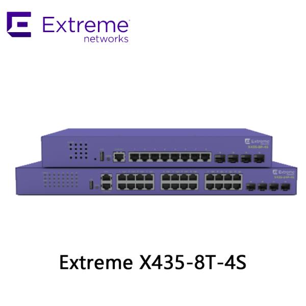 Commutateur réseau hautes performances Extreme X435-8t-4s Series pour une connectivité transparente
