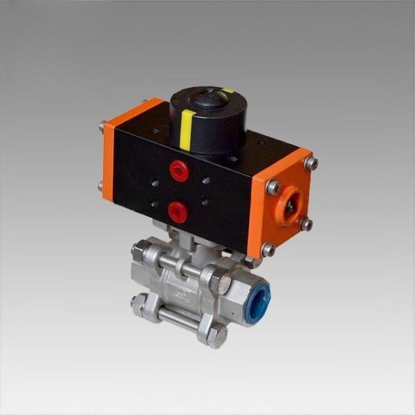 Stainless Steel Pneumatic Ball Valve Double Action Spring Return Flow Control