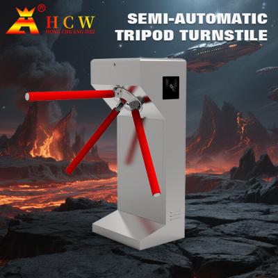 SS304 Electrical Supermarket Security Tripod Turnstile Gate Three Roller Arm