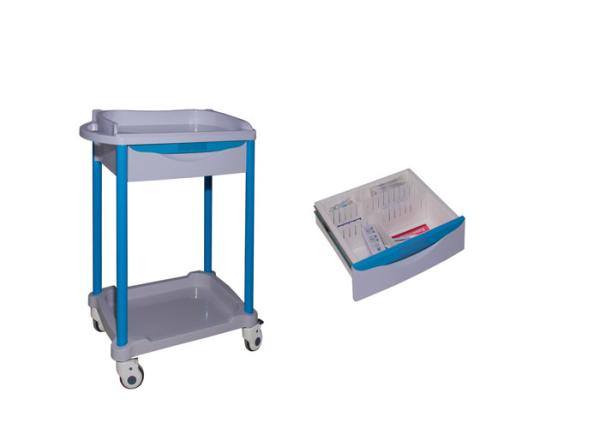 Easy Organized Emergency Cart Hospital Nursing Plastic Trolley Simple