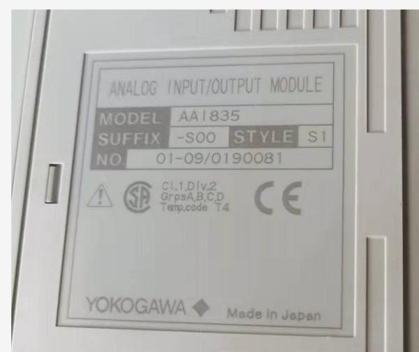 Yokogawa AAI835-S00 Analog Input/Output Module With No Explosion Protection