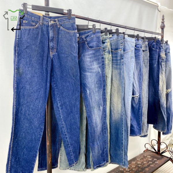 Second-Hand Women's Brand Jeans Skinny Baggy Mixed Woman Jeans Second Hand for Women Used Luxury Clothes in Bales Used Brand Clothes