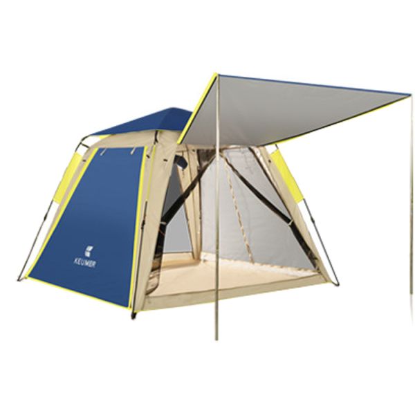 Three Doors Outdoor Camping Tent 3 4 Men Capacity For Out Instant Hiking