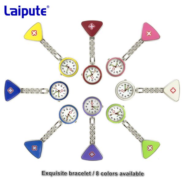 Silver Digital Nurses Clip On Fob Watch Waterproof Watches For Nurses