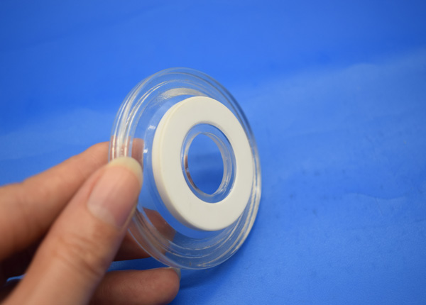 High Polishing Aluminium Zirconia Ceramic Parts / Ceramic Bottle Caps Threaded
