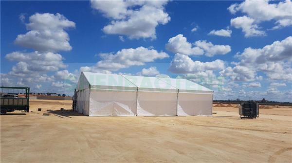 Fire Resistant PVC Tarpaulins Temporary Garage Tent , Temporary Tent Structure Commercial Industrial