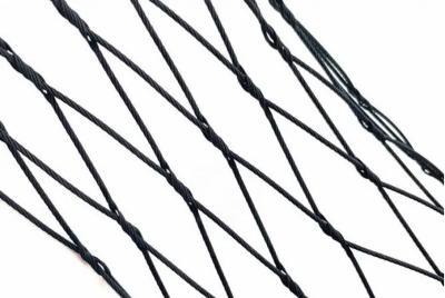 Woven Flexible Black Oxide Cable Mesh , High Tensile SS Cable Mesh